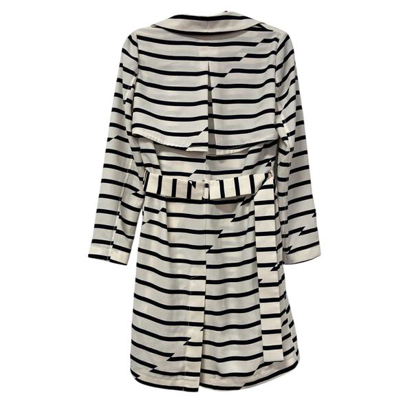 Madewell Belted Stripe Trench Coat - Picture 2 of 2